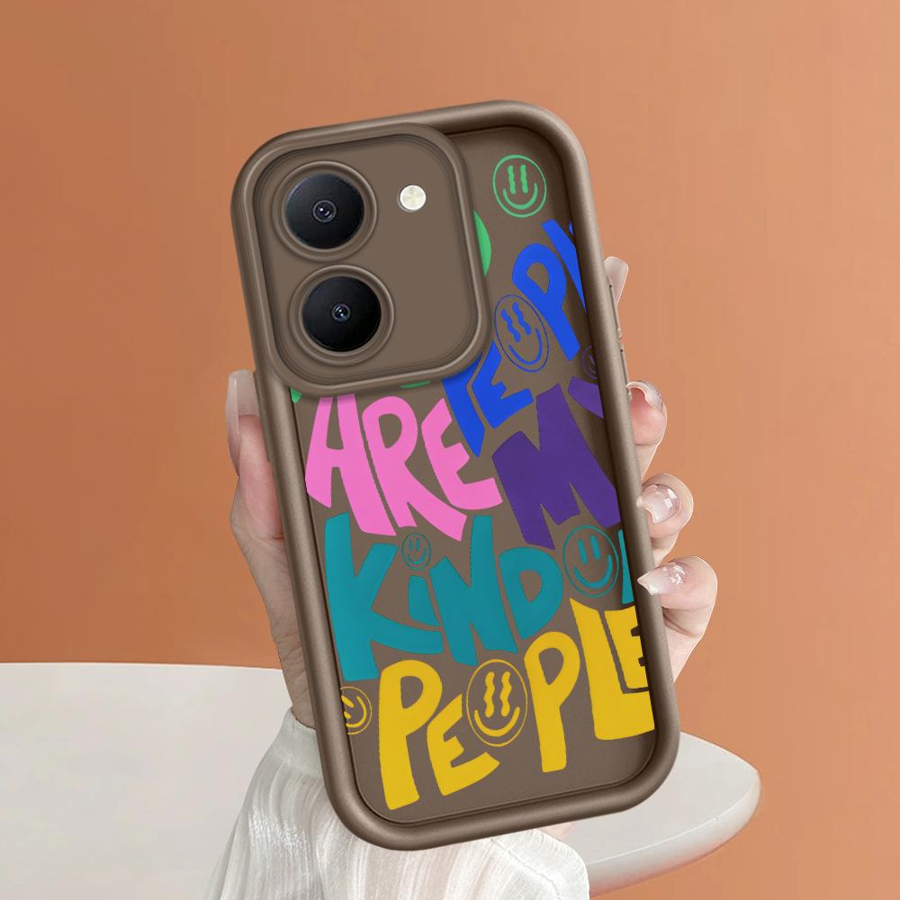 Soft Silicone Square Ladders Cartoon Pattern Full Cover Camera Protection Shockproof Case for iPhone Infinix Tecno Vivo