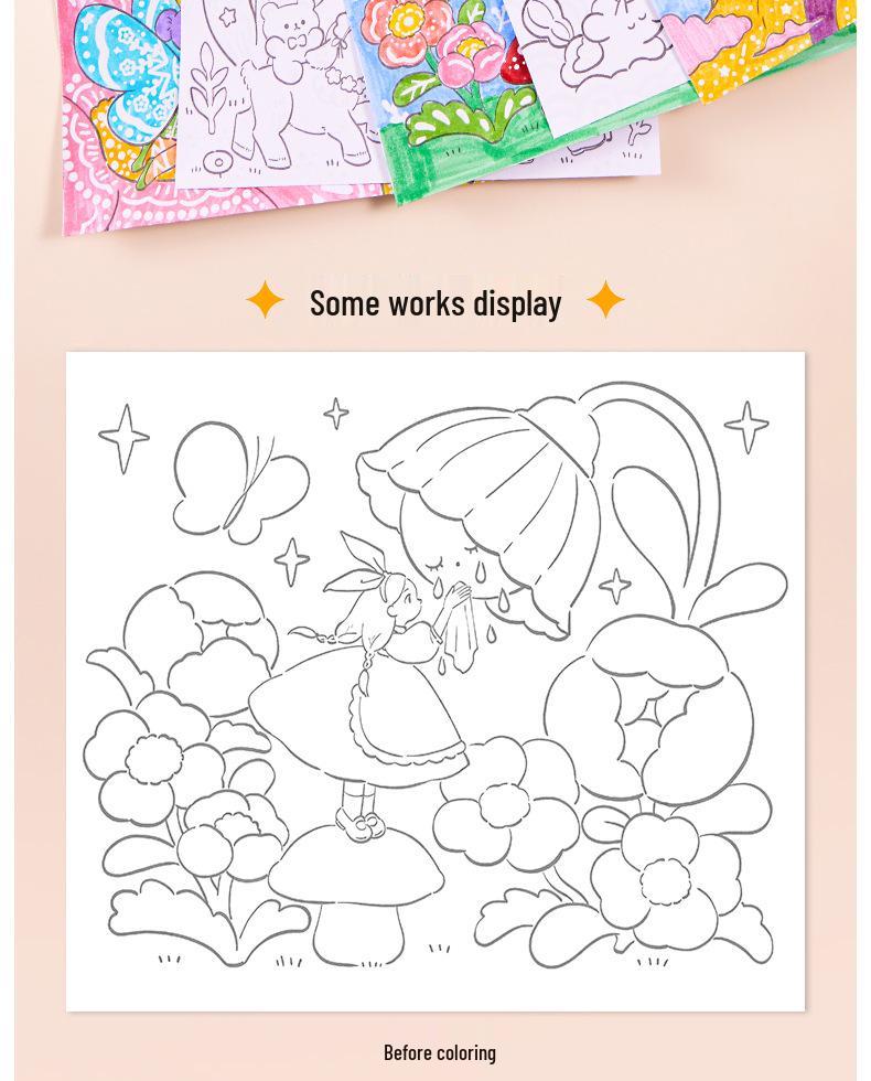 Meile Magic Coloring Book for Kids: Painting & Tracing Fun