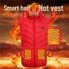 Men's Four-Zone Graphene Heated Vest with Stand-up Collar and USB Smart Temperature Control