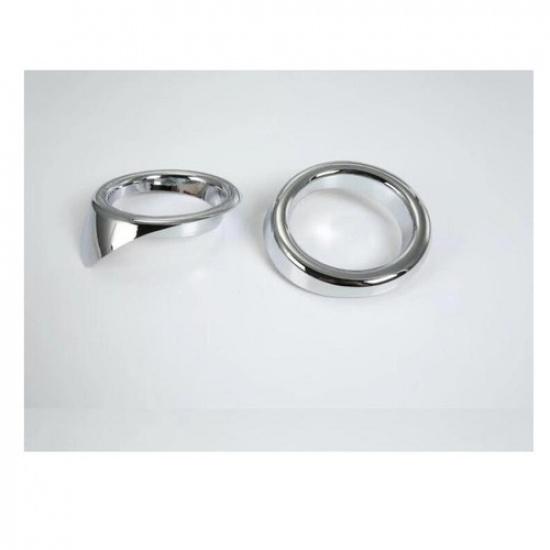 New 2PCS ABS Chrome Fog Light Lamp Cover Decorate Trim For Subaru XV 2018-2022