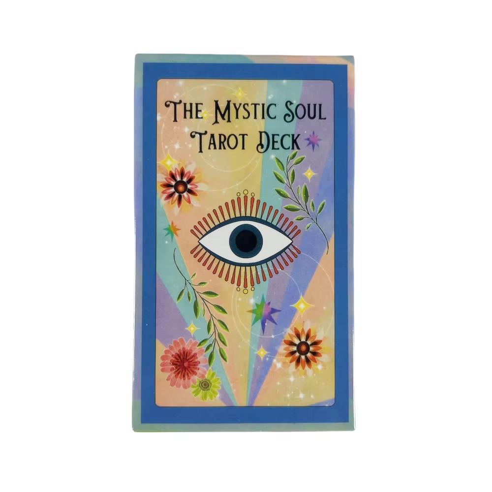 Mystic Soul Tarot 78 Pcs Cards with Guidebook - Vibrant Colors Throughout The Deck, To Uplift The Energy of The Reader