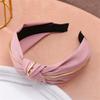 Solid Frabric Knot Headbands For Women Girls Wide Side Hairbands Hair Hoop Fashion Headdress Female Head Bands Hair Accessories