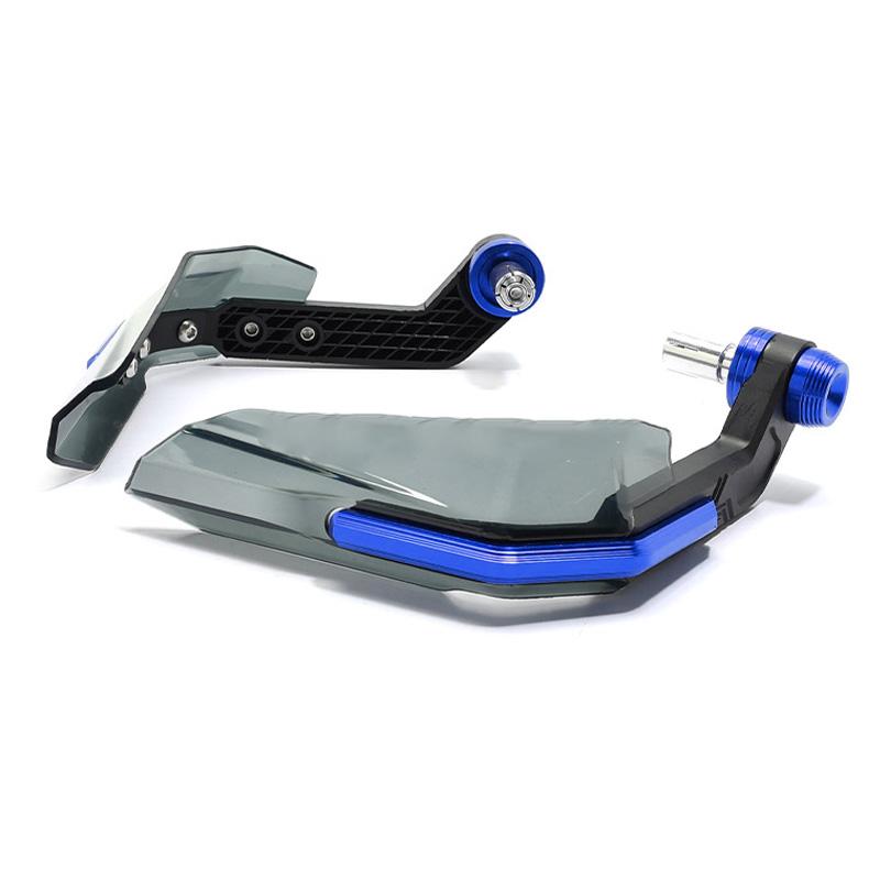 Motocyklowy ochraniacz dłoni Wysokowytrzymały odporny na uderzenia Deflektor wiatru na kierownicę do motocykla NIEBIESKI
