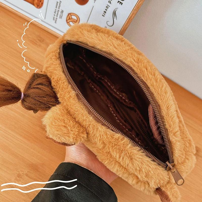 Latest Cute Capybara Plush Pencil Case Cosmetic Bag Guinea Pig Pen Pouch Large Capacity Pencil Bag School Supplies Stationery Box