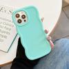 Applicable To Apple 15 Mobile Phone Case Macaron Large Wave IPhone 13 Drop Glue Doll Material Shell