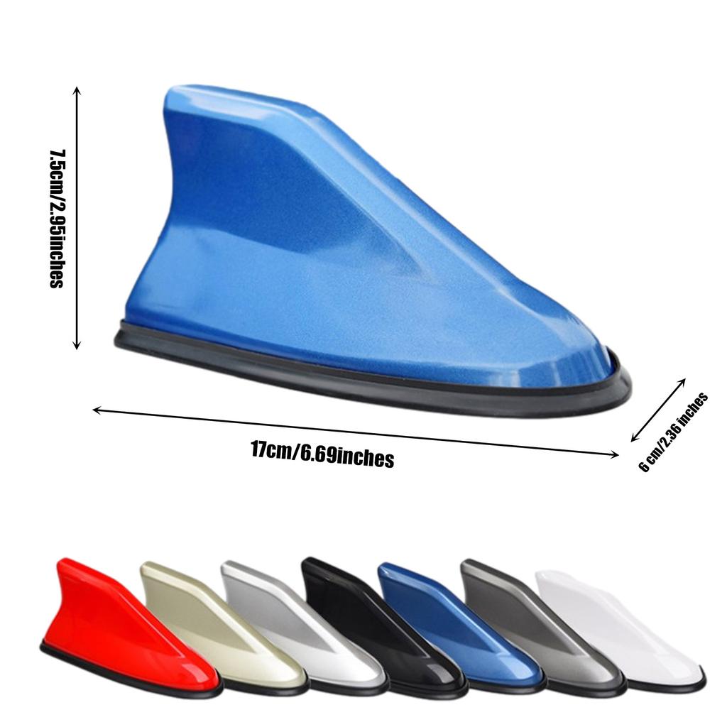 1Pcs Car Shark Fin Antenna Car Radio Aerials FMAM Signal Protective Aerial Universal Car Roof Antennas Car Styling Physical