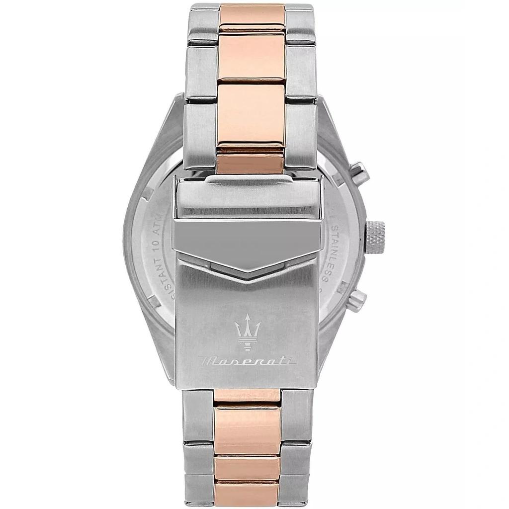 Maserati Competition Two Tone Stainless Steel Blue Sunray Dial Quartz R8853100040 100M Men's Watch