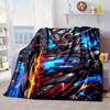 Robotic Warrior Design Blanket Flannel Blanket for Bed, Sofa, Camping, Hiking, Picnic Essentials, Gift for Family Fan Gifts
