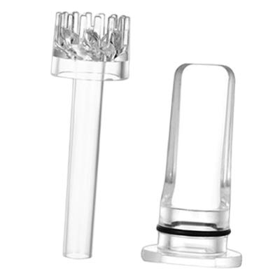 Écumeur d'Aquarium Léger Filtre d'Aquarium en Verre, Outil d'Élimination de Film Huileux, avec Valve de Contrôle de Débit pour Entrée, Tube de Sortie