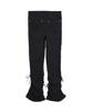 HIGH SCHOOL DISCO Ribbon Shirred Bootcut Peach Cotton Pants_Black