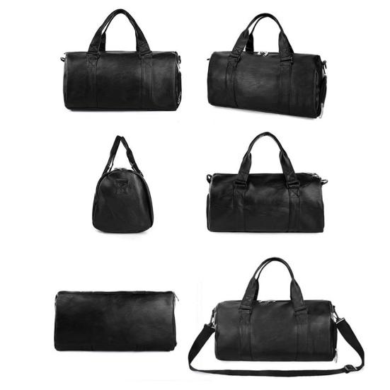 Unisex-Reisetasche mit großem Fassungsvermögen, Kunstleder, für Fitnessstudio, Fitness, Umhängetasche