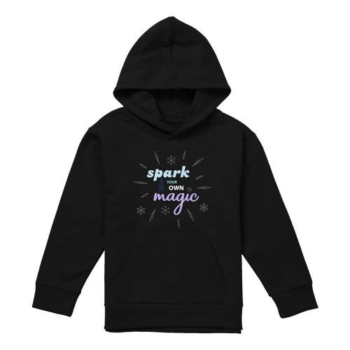 frozen Childrens/Kids Spark Your Own Magic Elsa Silhouette Pullover Hoodie