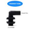 Angled Nylon Plastic Thru Hull Bilge Fitting Bilge Pump Aerator Hose Boat Marine Yacht Sail Accessories