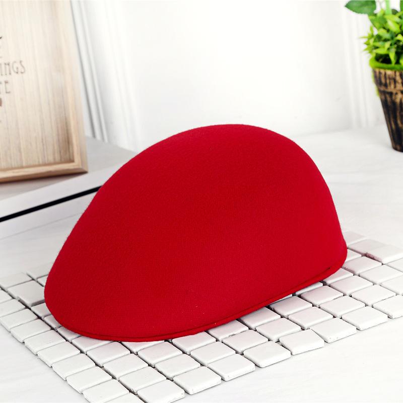 Hat Men's woolen forward hat regardless of age and gender Multi-colored women's autumn and winter cold protection