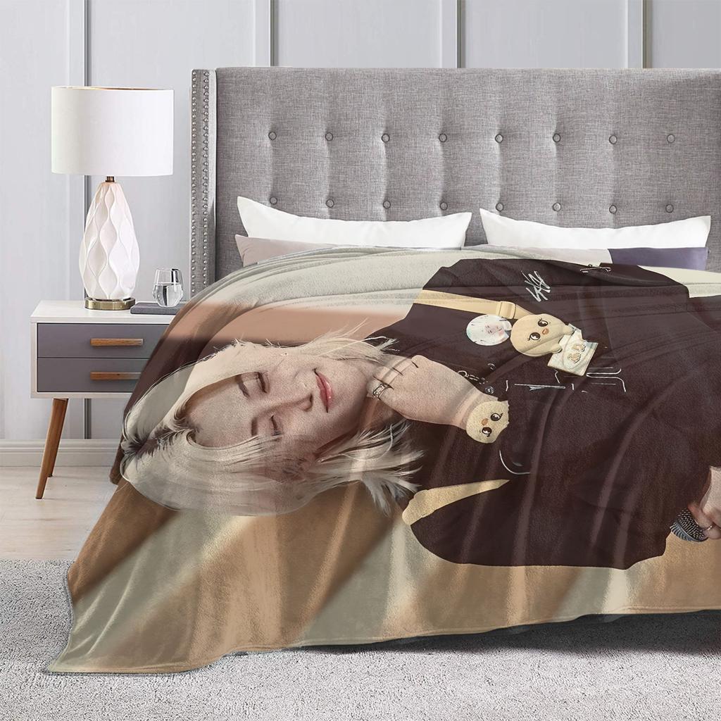 Super Warm BlanketKids Camping S-StrayKids Felix Bedding Throws  Flannel Bedspread For Outdoor Street Trend Sofa Bed Cover