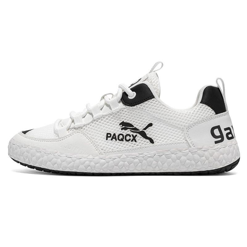 

2025 summer mesh breathable men s shoes fashion casual sports shoes white shoes lightweight student non-slip casual shoes 44 белый