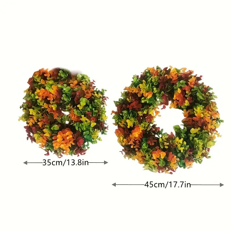 Umělý Věnec Na Dveře, Dekorace Na Přední Dveře, Věnec Podzimní Dekorace, Podzimní Dekorace, Věnec na Zeď, Umělé Rostliny, Podzimní Věnec