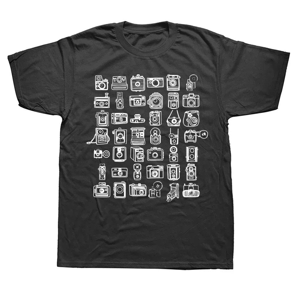 

Funny Vintage Camera TShirts Graphic Streetwear Short Sleeve Birthday Gifts Summer Style T-shirt Women Clothing S
