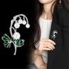 Elegant Lilys Of The Valley Pearls Brooch In Gold Or Silver Zinc Alloy For Weddings Parties And Daily Wear
