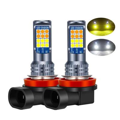 H8 H9 LED H11 9005 HB3 9006 HB4 αυτοκινήτου CSP LED λαμπτήρες φώτων ομίχλης 3000K 6000K κίτρινο λευκό φώτα ομίχλης αυτοκινήτου φώτα ημέρας