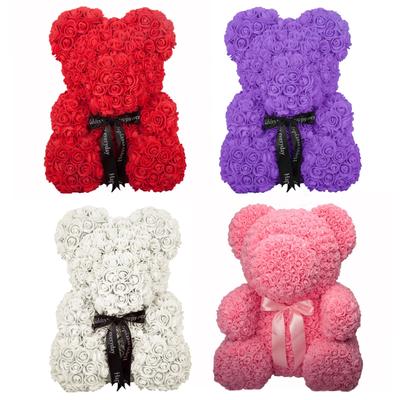 UK 25CM Flower Bear Lovely Teddy Bear Lovers Gift Wedding Rose Bear Toy Fathers