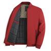 Zipper Men's Autumn and Winter Solid Color Pocket Round Neck Long Sleeve Cardigan Fashion Casual Jacket Top