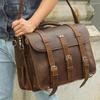 Jiameda Men's European & American Style Briefcase Handbag Crossbody Backpack