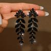 Simple French Delicate and Gentle Wheat Ear Flower Shaped Earrings and Earrings