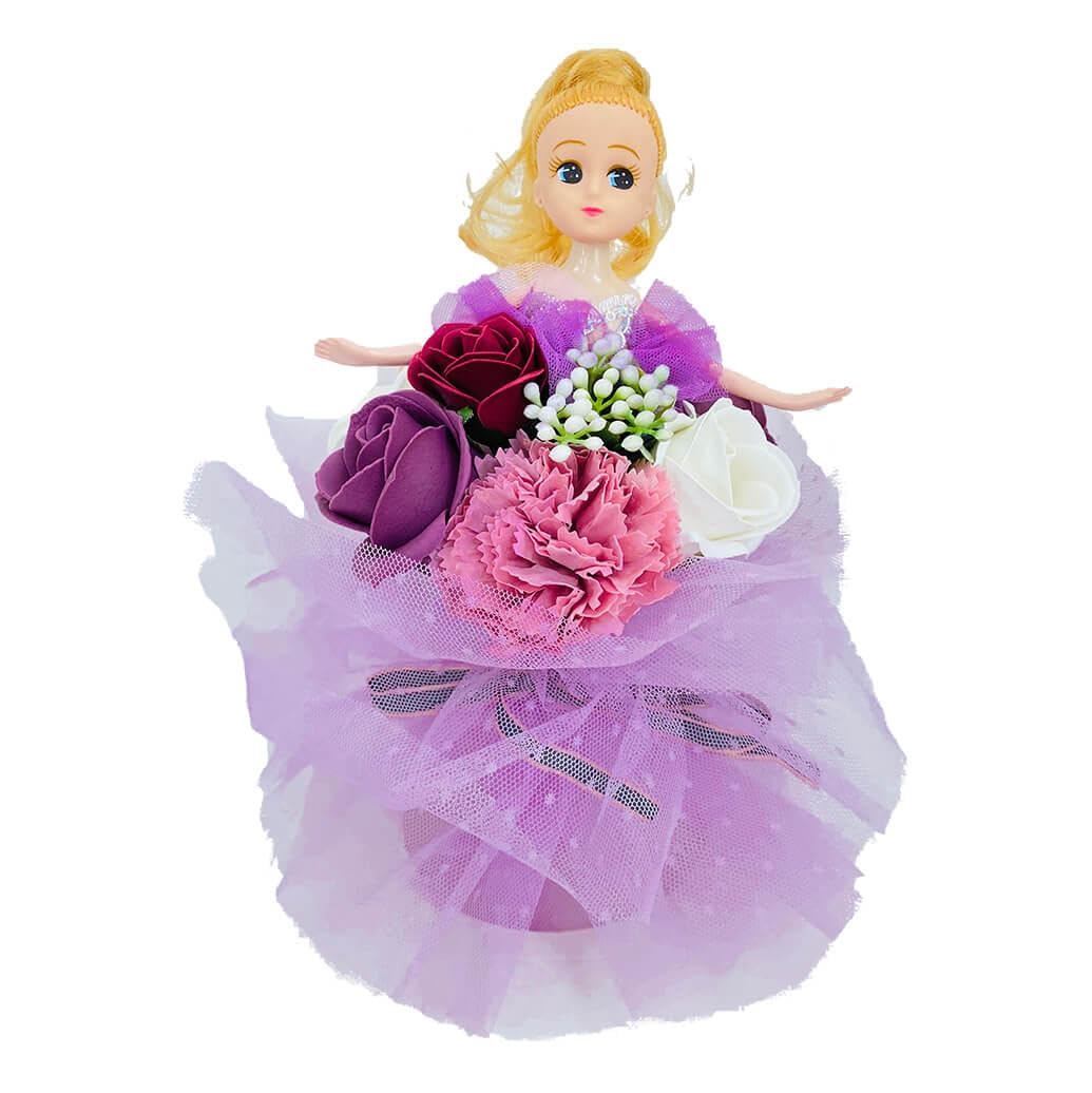 

Soap Flower Doll S Purple Flower Never Wilts 778582 Q-FLA - Gift, Present, Birthday, Bouquet, - фиолетовый
