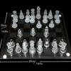 Elegant Glass and Crystal Chess Set: Perfect for Strategy Lovers and Collectors - Ideal Easter Gift and Decorative Piece