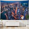 City Night View Tapestry Wall Hanging Bohemian Style Hippie Tapiz Witchcraft Aesthetics Room Home Decor