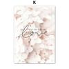 Modern Pink Gold Marble Flower Beach Girl Wall Art Nordic Posters Canvas Painting  And Prints Wall Pictures For Living Room Home