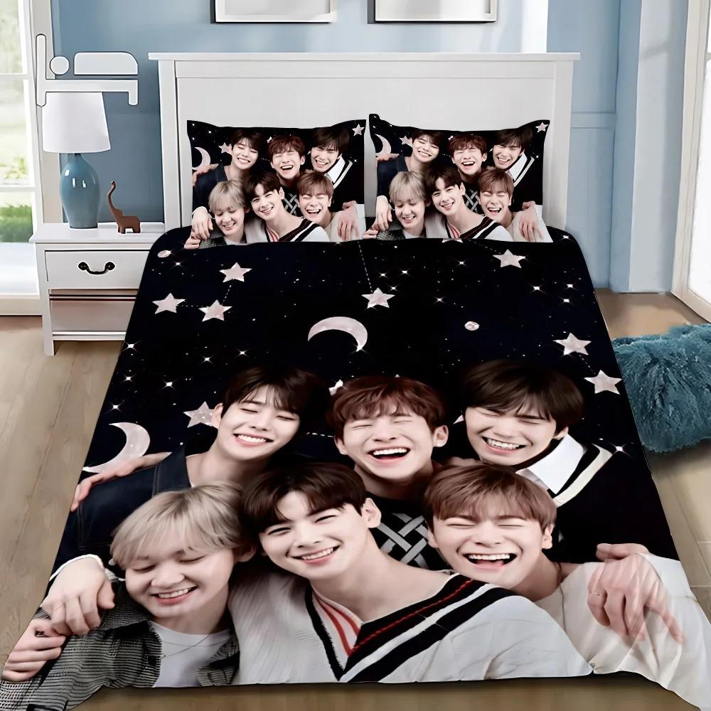 True Series Hwang in Youp Cha EunWoo 3D Printed Bedding Set Michael Singer Dance Duvet Cover Pillowcases for Girl Boy Gift