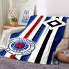 Rangers FC Logo Aufdruck Flanelldecke Hohe Qualität Warm Bequem Decke für Alle Jahreszeiten Perfekt für Geschenke Heimdekoration
