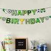 Football Sports Theme Party Banner Garlands Happy Birthday Party Decor Kids Boy Girl Soccer Pull Flag School Sport Theme Decor