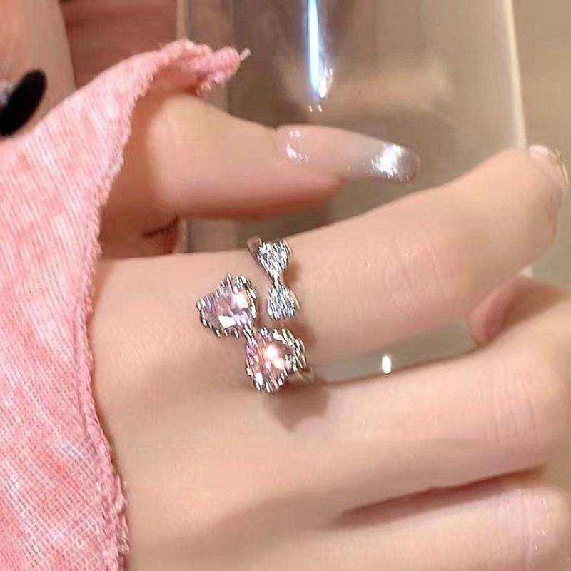 Mode Glänzende Blaue Kristall Planet Ringe Y2K Emo Mädchen Fee Exquisite Offene Finger Ring Frauen Hochzeit Party Trendy Schmuck