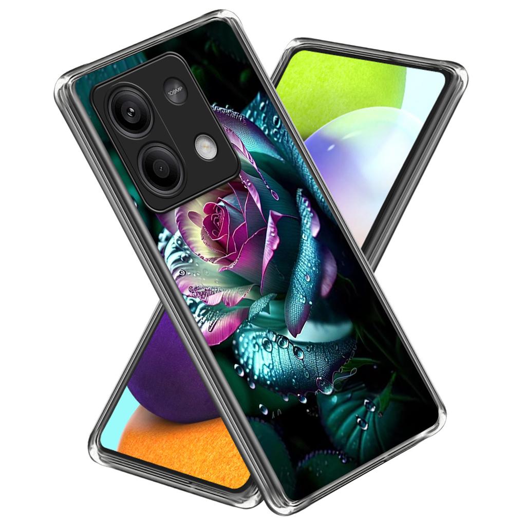 For Xiaomi Redmi Note 13 5G Case Shock-Absorbent TPU Pattern Printed Phone Cover