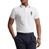 Polo Ralph Lauren Color Block a Righe Logo Ricamato Casual Manica Corta Polo Uomo top Bianco MNPOKNI1N822440-100
