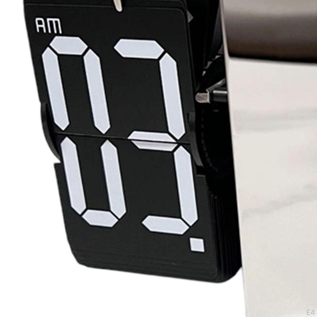 Digital Flip Clock for Wall Mounting 21x7.5x14cm Automatic Page Turning Study And Kitchen