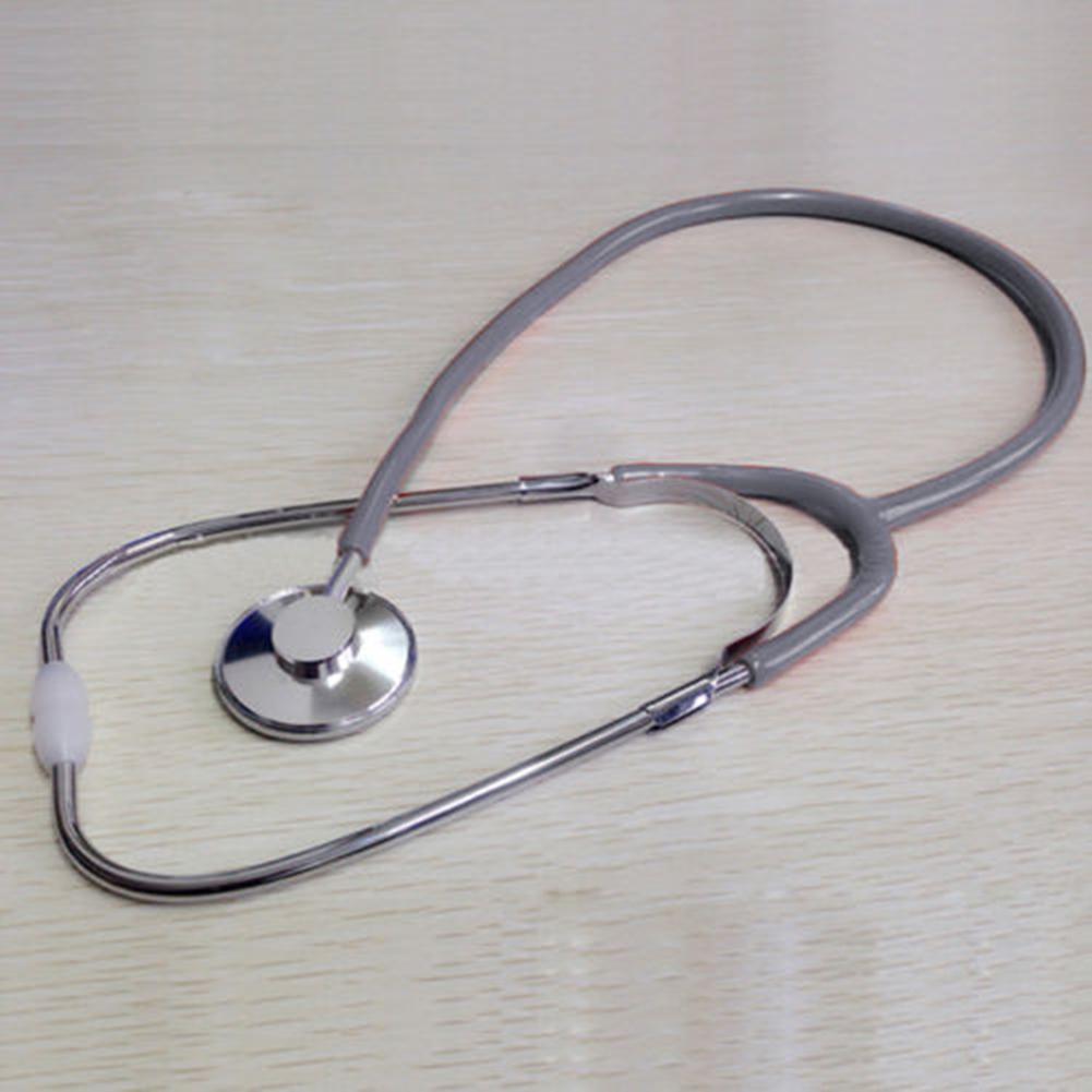 60cm Single EMT Headed Stethoscope Doctor Nurse Aid Vet Medical Monitor Tool