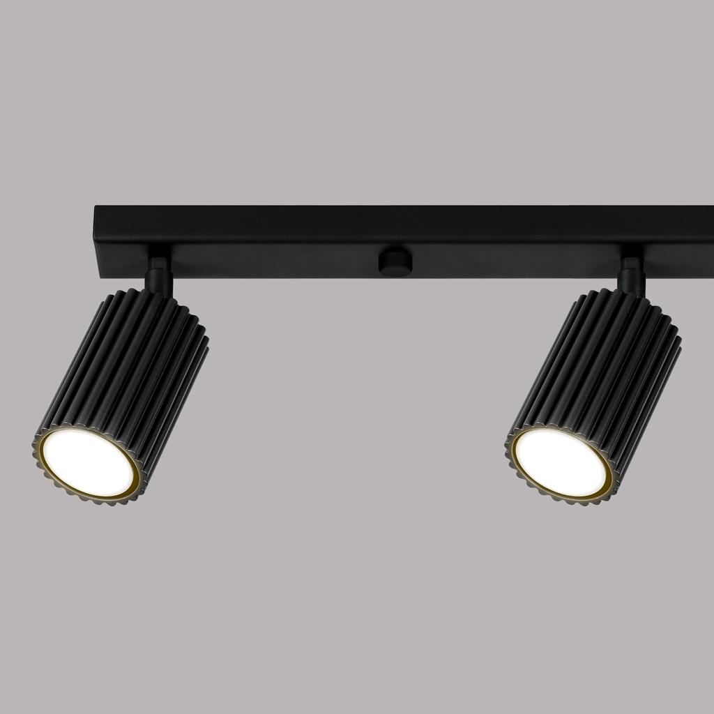 Reflektor Karbon 4 Gu10 Czarny Alu Sollux Sl.1584