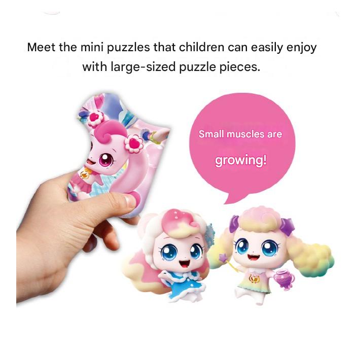 Laget i Korea - Fang! Teenieping Sesong 4 Mini Puslespill – 2 Typer (KC-sertifisert )