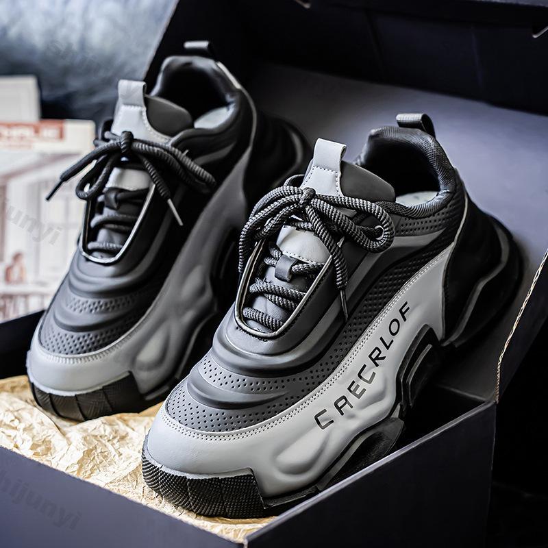 Fashion Fashion Trend Men's Low Top Casual Thick Soled Shoes 2025 Autumn Mesh Breathable Comfortable Versatile Non Slip Chunky sneakers