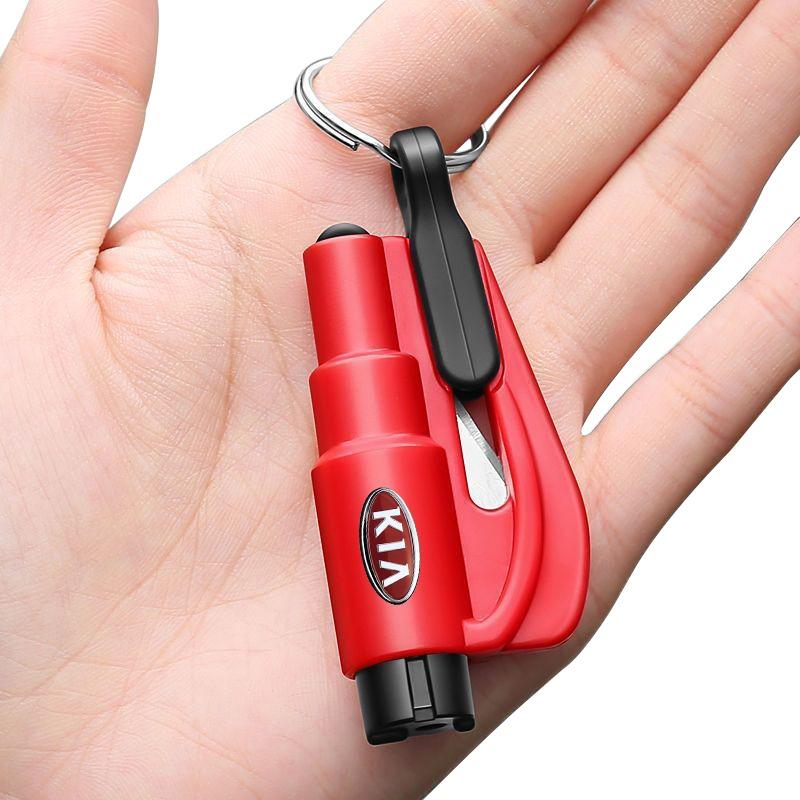 3-in-1 Car Safety Hammer Auto Emergency Glass Window Breaker Tool For KIA Sportage Ceed Rio 3 4 K2 K3 K4 K5 K6 K7 K8 Picanto Sorento Optima