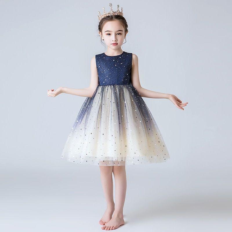 Girls' Dresses Spring and Summer Dresses Fluffy Dresses Girls' Mesh Princess Dresses Children's Dresses Performance Costumes