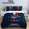 France National Football Logo Pattern Bedding Home Decoration Birthday Gift (1 * Duvet Cover + 2 * Pillowcase, Without Core),fan Merchandise.