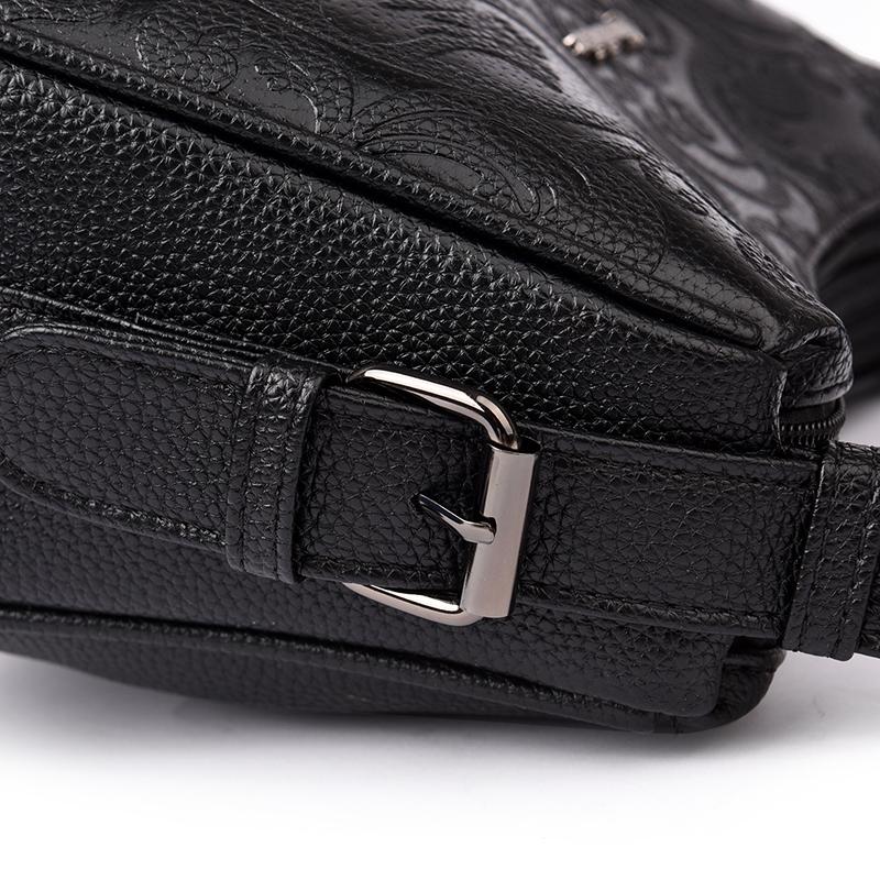 Elegante Borsa a Spalla in Ecopelle con Motivo Floreale per Donna Borsa a Tracolla Ispirata al Vintage