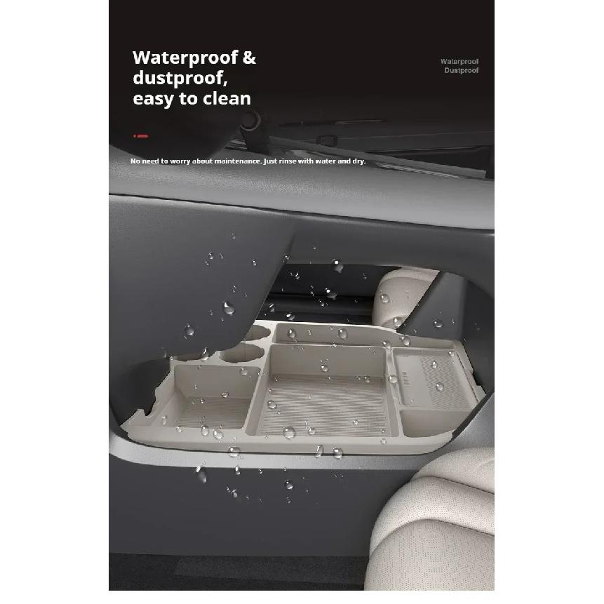 For SiENNA Silicone Storage Box Center Console under Layer Modification Special Car Interior Accessories Organizer