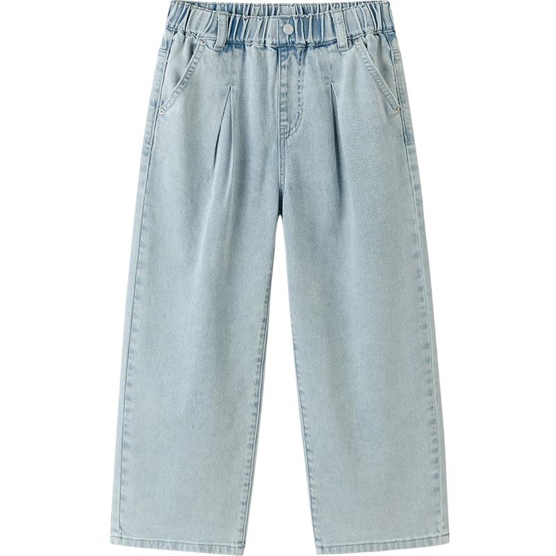 

Balabala Girls 2025 Autumn Straight Fit Jeans 140