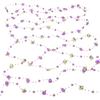 5m Fake Flowers Artificial Pearl Bridal Chain flower Wedding Bouquet Decor Decoration (Purple)